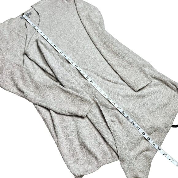 Barefoot Dreams | Women | Cozychic Lite Knit Heather Taupe Flowy Cardigan | L-XL - Picture 6 of 10